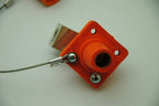 Leviton Single-Pole Female Receptacle, Orange, 5/8" ID