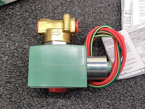 ASCO RedHat 8262H212 Solenoid Valve Brass Normally Closed NC