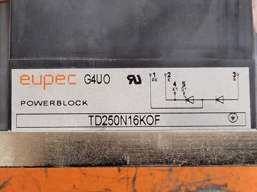 Lot of 3x TD250N16KOF INFINEON IGBT Module Eupec Powerblock G4UO