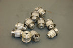 Aluminum Timing Belt Pulley 22mmD 6mm Bore 4mm Pitch for 16mmW Belt - Lot of 10