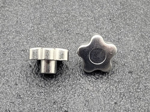 Lot of  22x Stainless Steel 316 SS Five Point Star Hand Knob 50mm/M8 592595