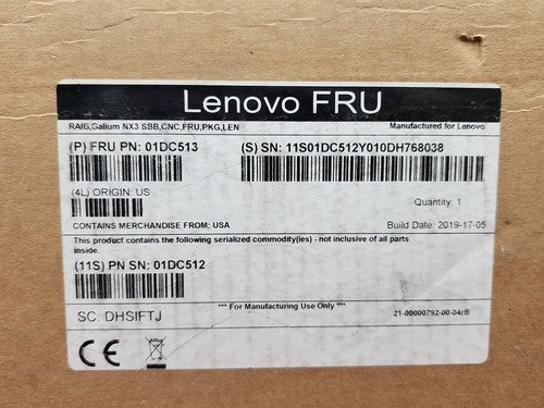 Lenovo Galium NX3 SBB RAID Controller Module 01DC513 DS6200 FC iSCSI ThinkSystem