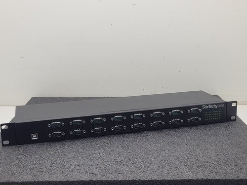 StarTech ICUSB23216F 16-Port FTDI USB B RS232 Serial Mux COM Adaper, Ears, Power