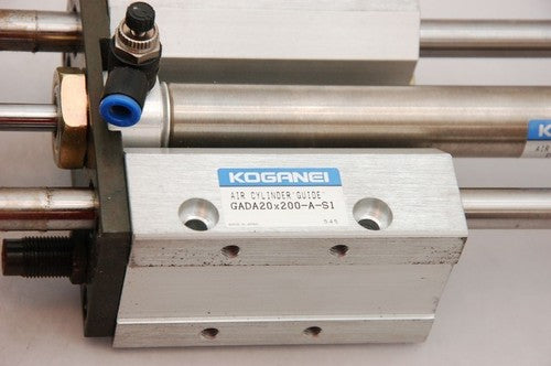Koganei DA 20x204-A Air Cylinder Slim w/ GADA 20x200-A-S1 Guide