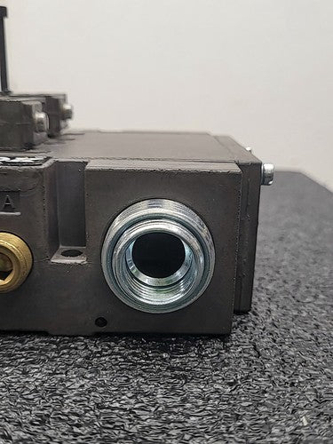 Numatics FlexiBlok Pneumatic 4 Valve Air Solenoid Manifold Block Assembly