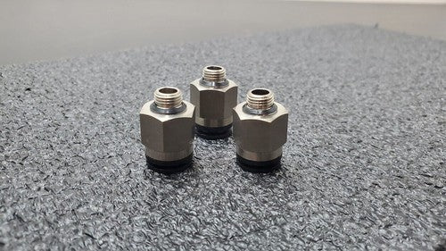 3x SMC KAH10-U02 Antistat One-Touch Fittings 10mm Applicable Tubing 1/4" Thread