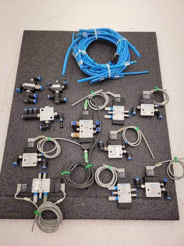 Lot 8 of Festo Electro Pneumatic Solenoid Valve Manifold Robot Control 24VDC