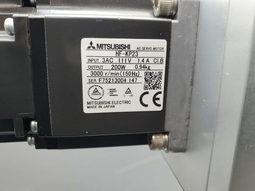 Mitsubishi 200W Servo Adjustable Width Control System HF-KP23 + MR-J3-20A