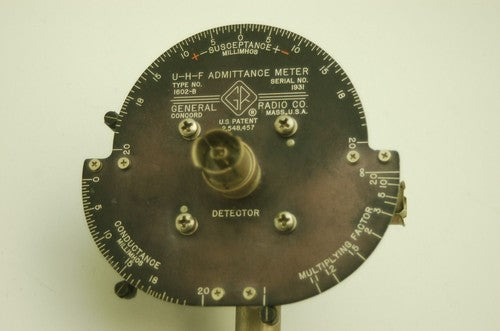 Lot of 2x General Radio Type 1602-B UHF Admittance Meter one has some damage