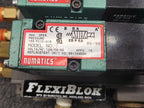 Numatics 228-703B Solenoid 2 Valve Manifold Pneumatic Air Control 120VAC