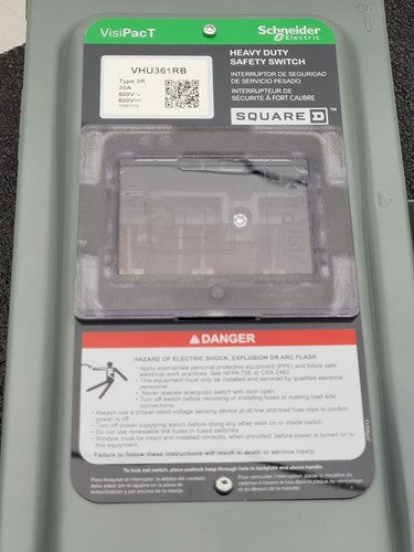 Schneider Electric VHU361RB 30A 600V Heavy Duty Safety Switch VisiPacT Square D