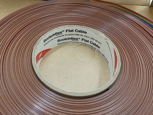 6 Rolls 3M Scotchflex Flat Cable Ribbon UL Style 2776 3302 16 Conductor 28 awg