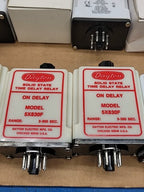 12x Dayton 5X830F Solid State Time Delay Relay On-Delay Timer with Socket Mounts
