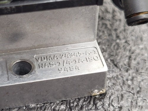 Festo Dual Pneumatic Valve Block MN1H-5/3G-D-1-S-C 15968  -13 to 240 psi INPUT