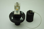 Leviton Single-Pole Female Receptacle, Black, 1-1/8" ID