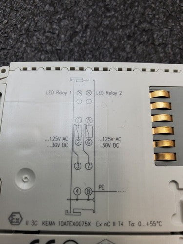 Beckhoff KL2612 2x Dual Two Relay Module 125VAC 0.5A, 30VDC 2A