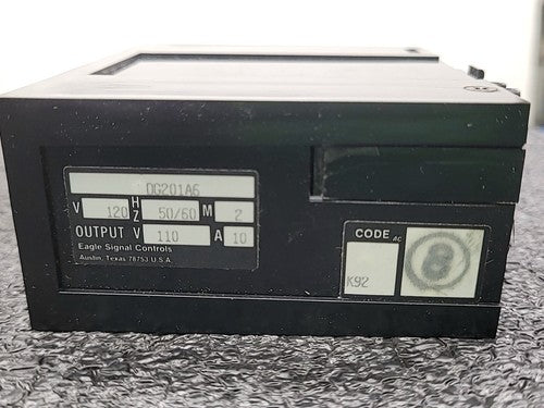 Eagle Signal Controls DG201A6 Timer 120V AC Output V 110 A 10 Austin Texas