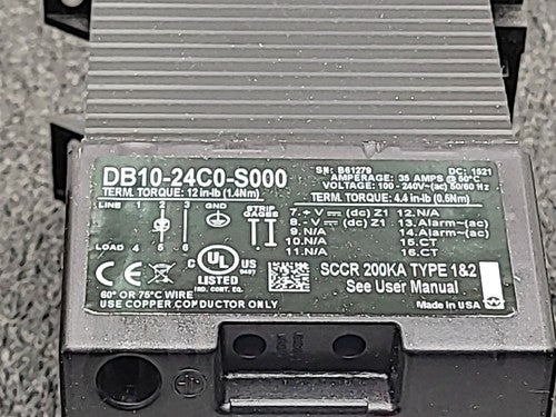 Watlow DB10-24C0-S000 DIN-A-MITE Solid State Power Controller SSR 35 Amp