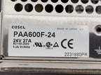 Cosel PAA600F-24 100-240VAC 8.2A Input 24VDC 27A 600W Output