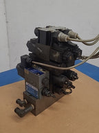 Tokimec Vickers DG4V-3-6B Daikin Hydraulic 3x Solenoid Valve Manifold Assembly