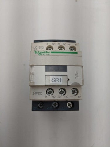 Schneider LC1D12BD Contactor Manual Motor Control 200-600V 3-Pole 24VDC Coil