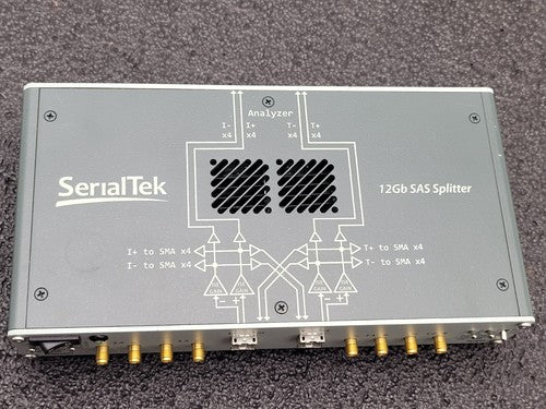 SerialTek 12GB SAS Splitter S-M12SA-SMA Working Pull Includes power supply