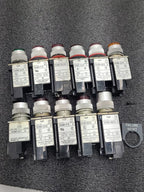 Allen Bradley 800MR Pilot Light Indicator Lot Various Colors Red Green Blue