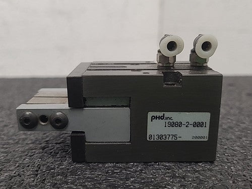 PHD Inc 19080-2-0001 Pneumatic Air Parallel Gripper Actuator Robotic Clamp