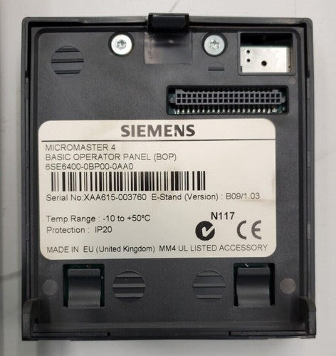 SIEMENS Micromaster 420 6SE6420-2UC21-5BA1 Inverter Drive 1.5 kW 240V ProfiBus