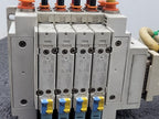 SMC SS5Y5-10F1-04B-N7 Pneumatic Dual Acting 4x Solenoid Valve Block