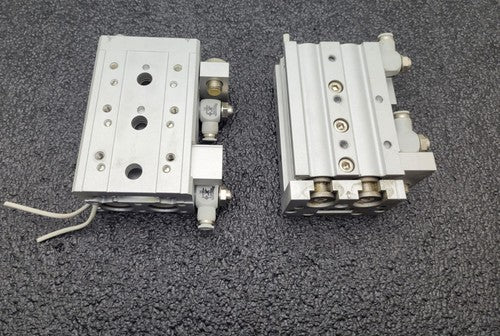 Lot of - 2 SMC EMXS20-50 Linear Guide Slide Table Made in japan