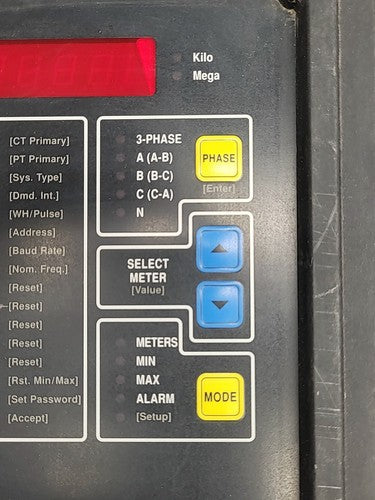 Square D PowerLogic Class 3020 CM2350 Circuit Monitor Industrial Panel Meter