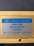 HP Hewlett Packard 5086-7234 Oscillator 5086-7235 Amplifier Detector RF 1300MHz