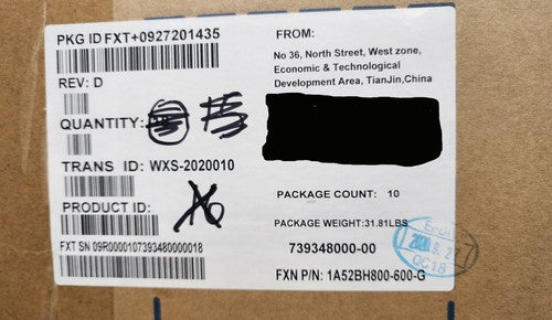 Drive Storage Array Fan Module JBOD 739348000-00 Rev. D EXOS