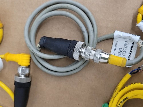 LOT Banner MQDC-415 RA M12 Connector Cable Cordset 26848 Euro Style Quick Barrel
