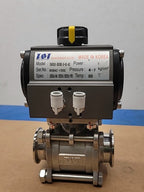 TAVT TA0650 Pneumatic Actuated Ball Valve 1-1/2" Stainless Steel Vacuum DN40