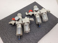 Lot of 2x SMC Filter Regulator Shutoff Vent Valve VHS30-03 AW40-03DG-A AL40-03-A