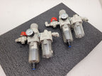 Lot of 2x SMC Filter Regulator Shutoff Vent Valve VHS30-03 AW40-03DG-A AL40-03-A