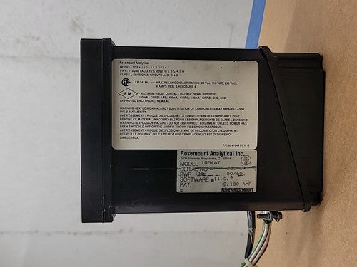 Rosemount Analytical 1054AT Toroidal Conductivity Analyzer Model 1054AT A