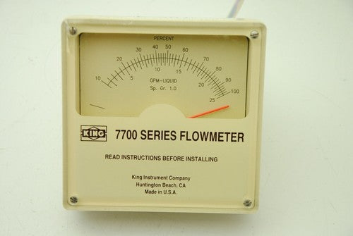 King Instrument 771123T-722, 7700 Series Flowmeter 1500PSI