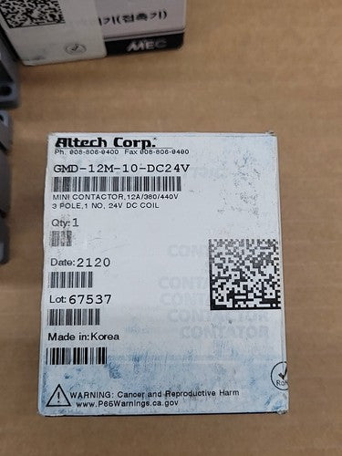 LS Electric GMD-12M Mini Contactor 3 Pole DC 24V Coil AC-3 12A HJ02004-6004D