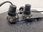SMC Panel Mounted 2x AR111-02-X102 Regulator 2x Gauge Setup 100PSI with Clips