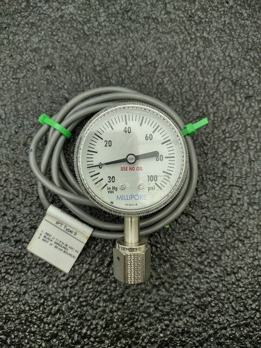 Lot of 2x Millipore & Span Pressure Gauge Type 9 IPT 122 11.5-28VDC 20mA