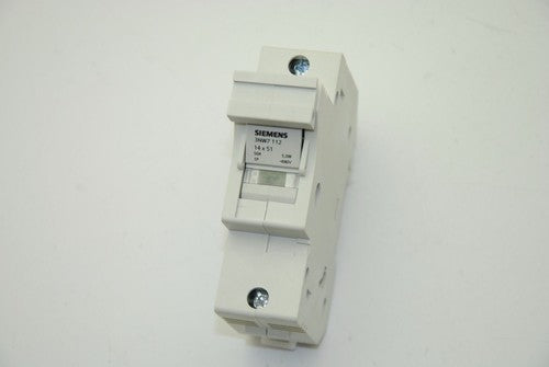 Siemens 3NW7-112 Fuse Holder, 1-Pole, 50 AMP, 14x51mm Fuse, LED - NEW