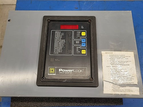 Square D PowerLogic Class 3020 CM2350 Circuit Monitor Industrial Panel Meter