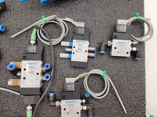 Lot 8 of Festo Electro Pneumatic Solenoid Valve Manifold Robot Control 24VDC