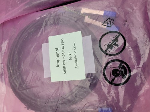 Lot of 2x Amphenol AHSP NDARHG-F305 2.5M QSFP to 2x QSFP NEW
