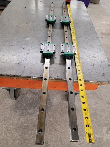 INA Linear Bearing Slide Guide KWVE25BG3V1 1000mm 2 Rails 4 Blocks w/ zerk