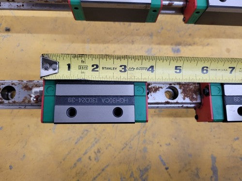 Pair of 2x Hiwin HGR30C Linear Guide Rail HGH30 79" 2000mm 4x HGH30CA Blocks