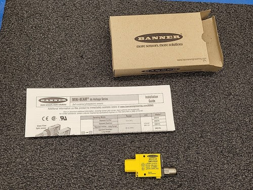 Banner SM31RQD Mini-Beam Photoelectric Receiver Sensor 10-30VDC Quick Disconnect